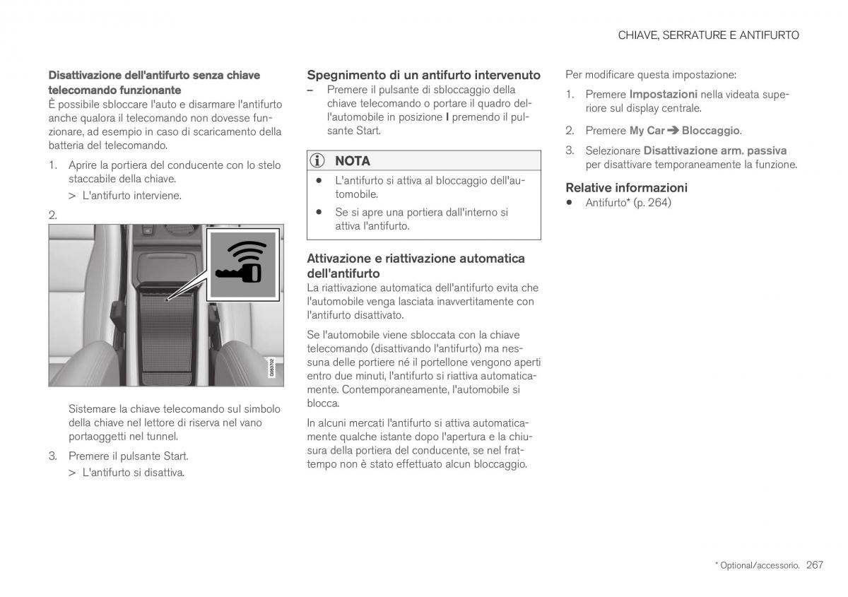 Volvo XC40 manuale del proprietario / page 269