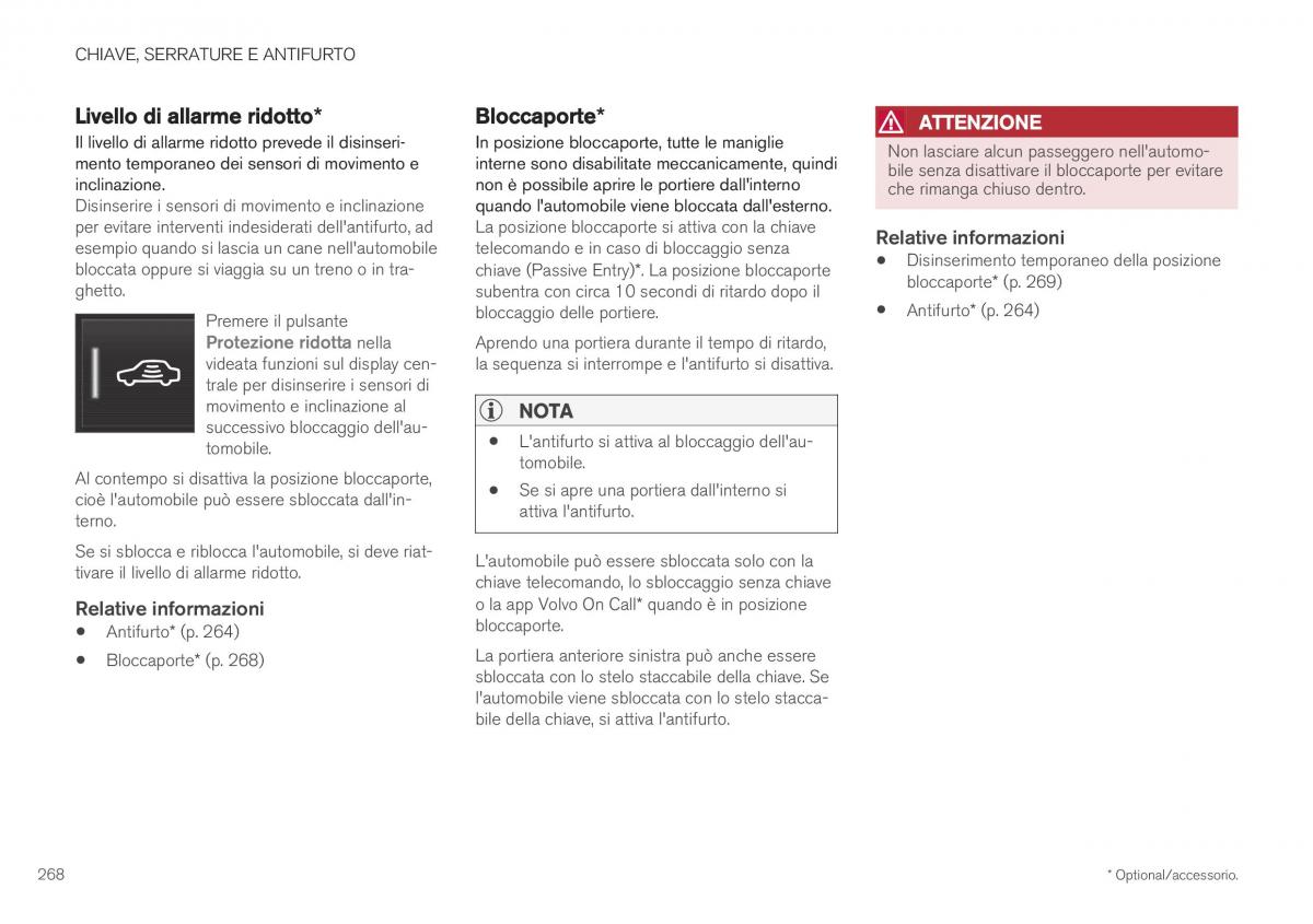 Volvo XC40 manuale del proprietario / page 270