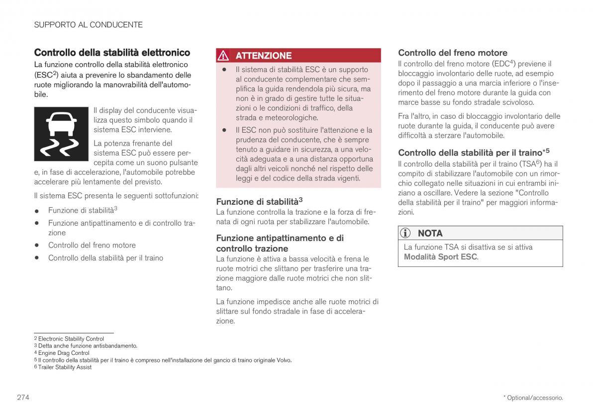 Volvo XC40 manuale del proprietario / page 276