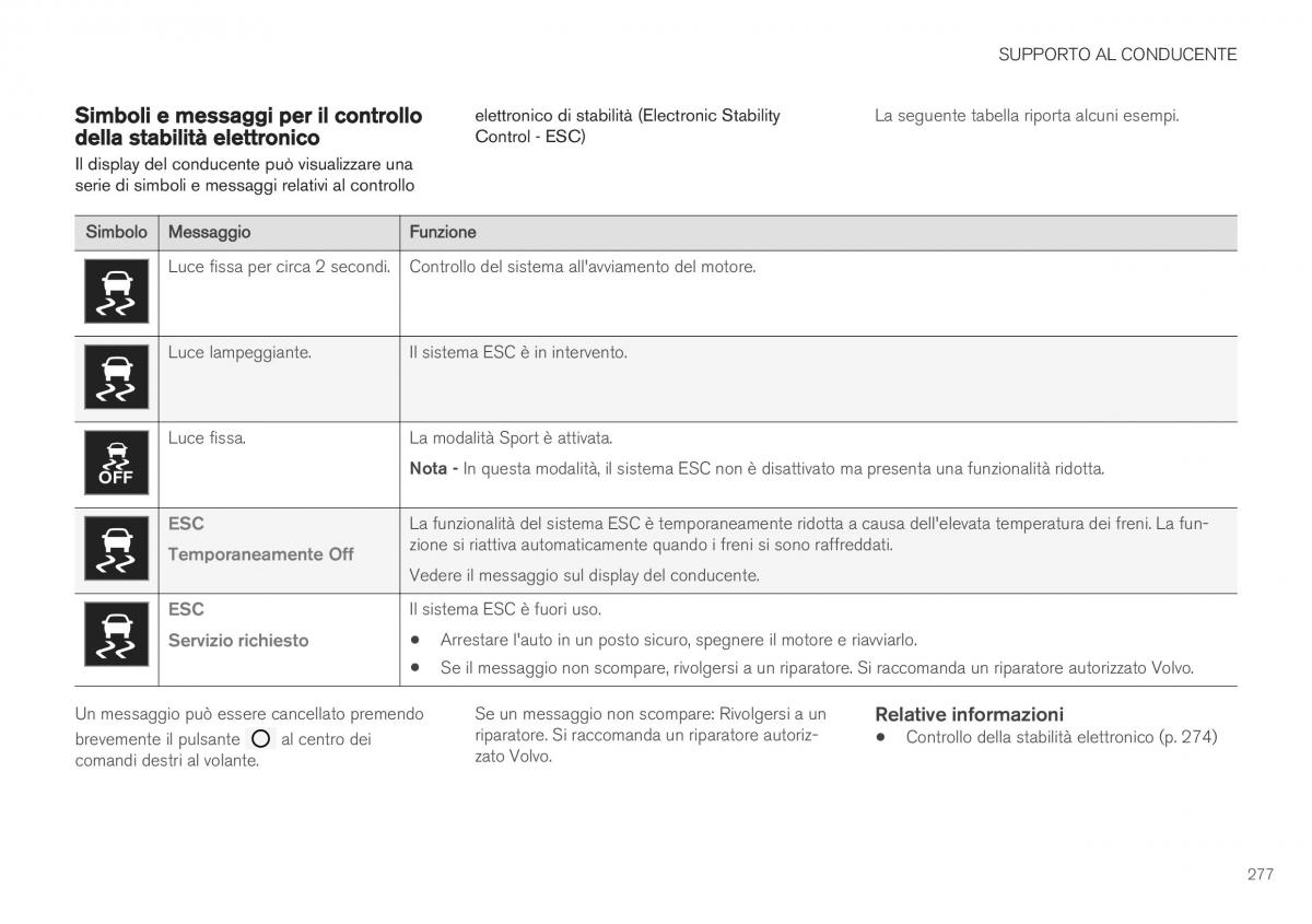 Volvo XC40 manuale del proprietario / page 279