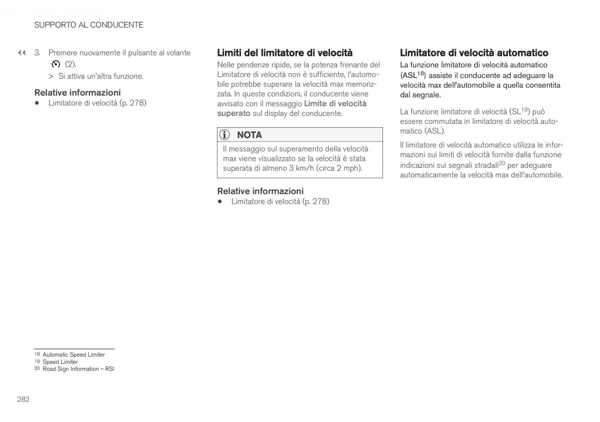 Volvo XC40 manuale del proprietario / page 284