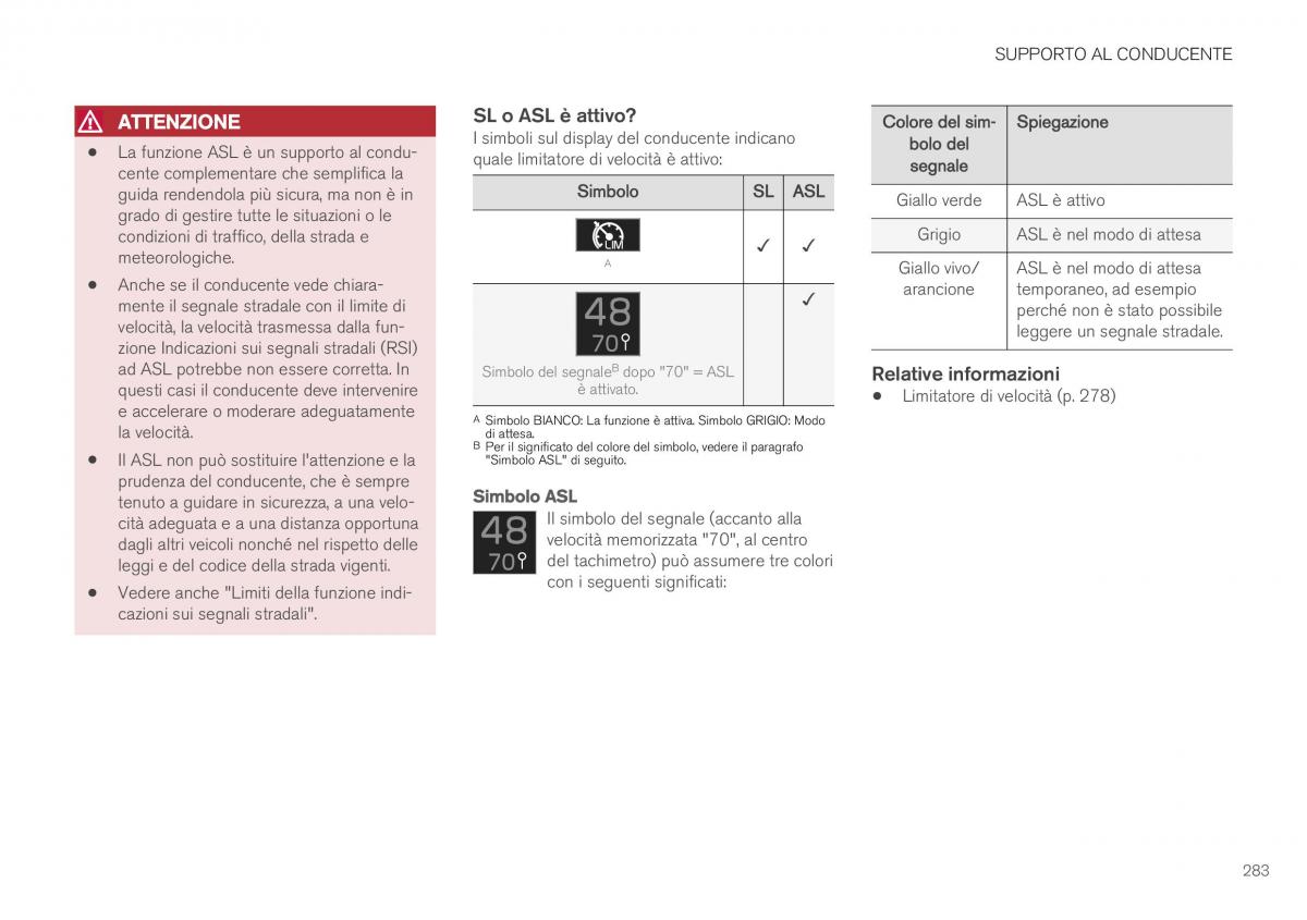 Volvo XC40 manuale del proprietario / page 285