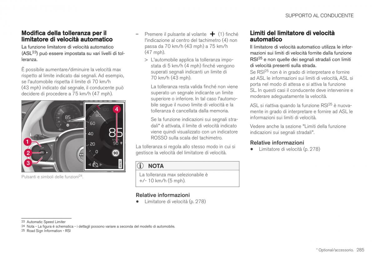 Volvo XC40 manuale del proprietario / page 287