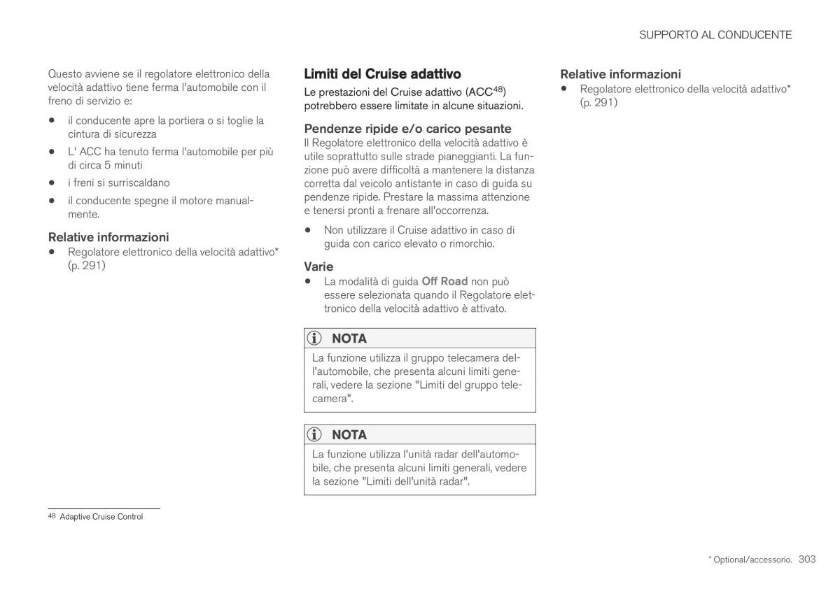 Volvo XC40 manuale del proprietario / page 305