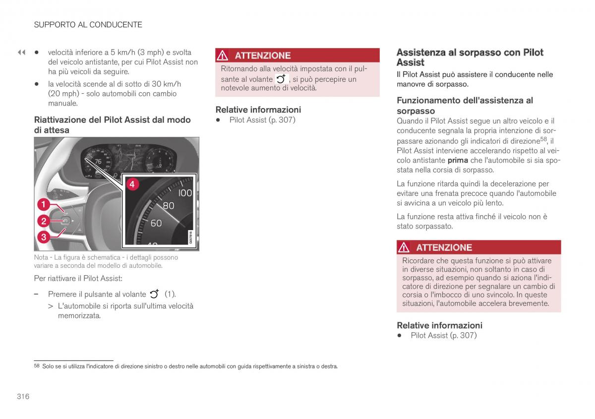 Volvo XC40 manuale del proprietario / page 318