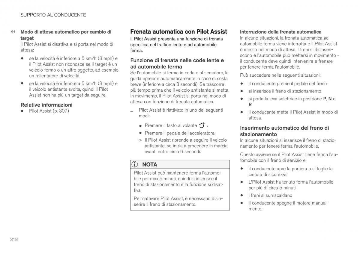 Volvo XC40 manuale del proprietario / page 320