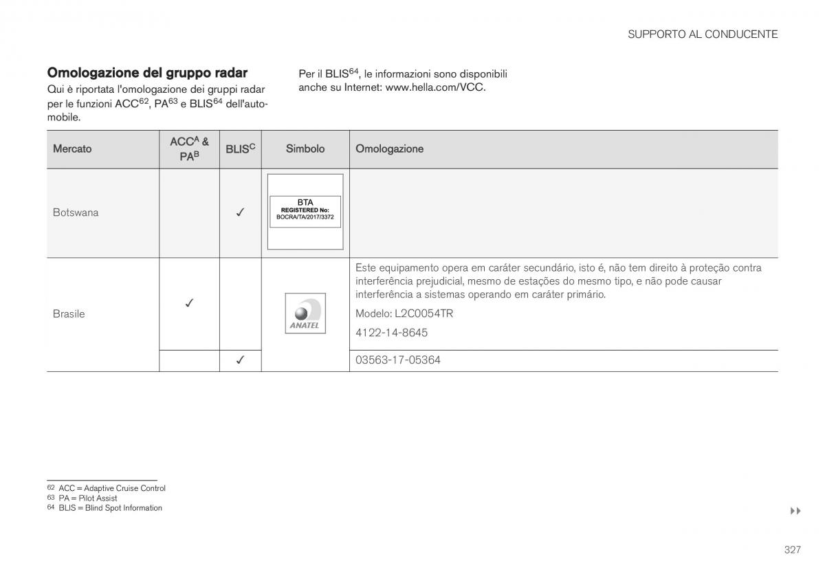 Volvo XC40 manuale del proprietario / page 329