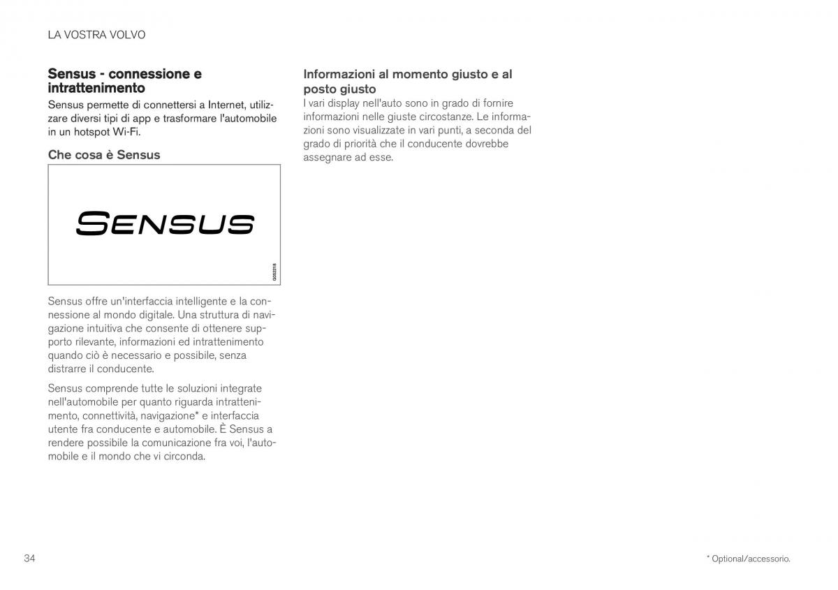 Volvo XC40 manuale del proprietario / page 36