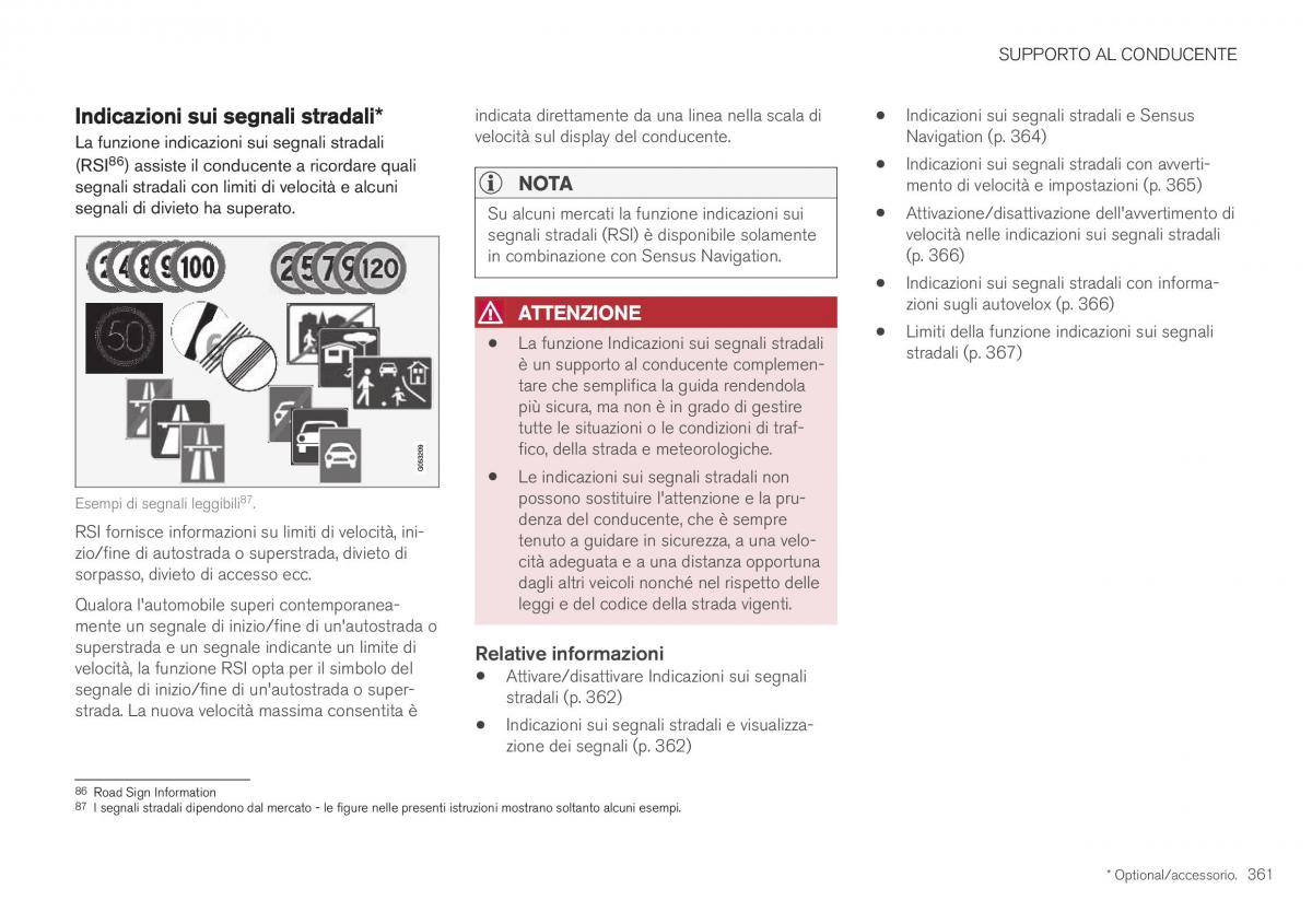 Volvo XC40 manuale del proprietario / page 363