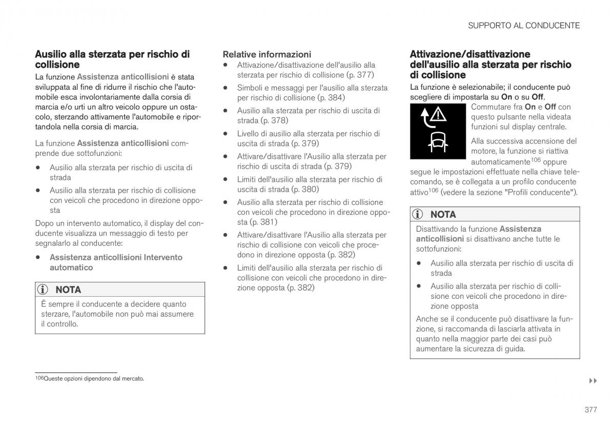 Volvo XC40 manuale del proprietario / page 379