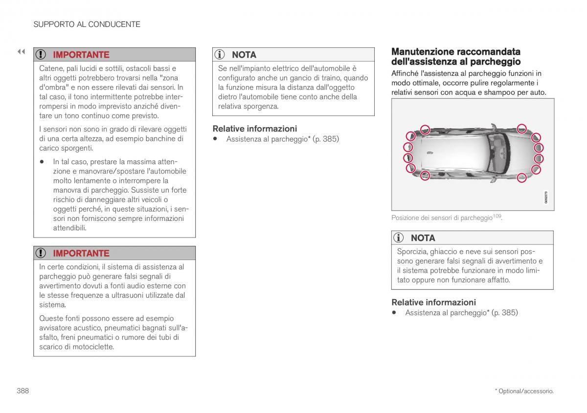 Volvo XC40 manuale del proprietario / page 390