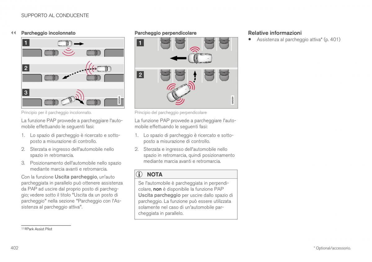 Volvo XC40 manuale del proprietario / page 404