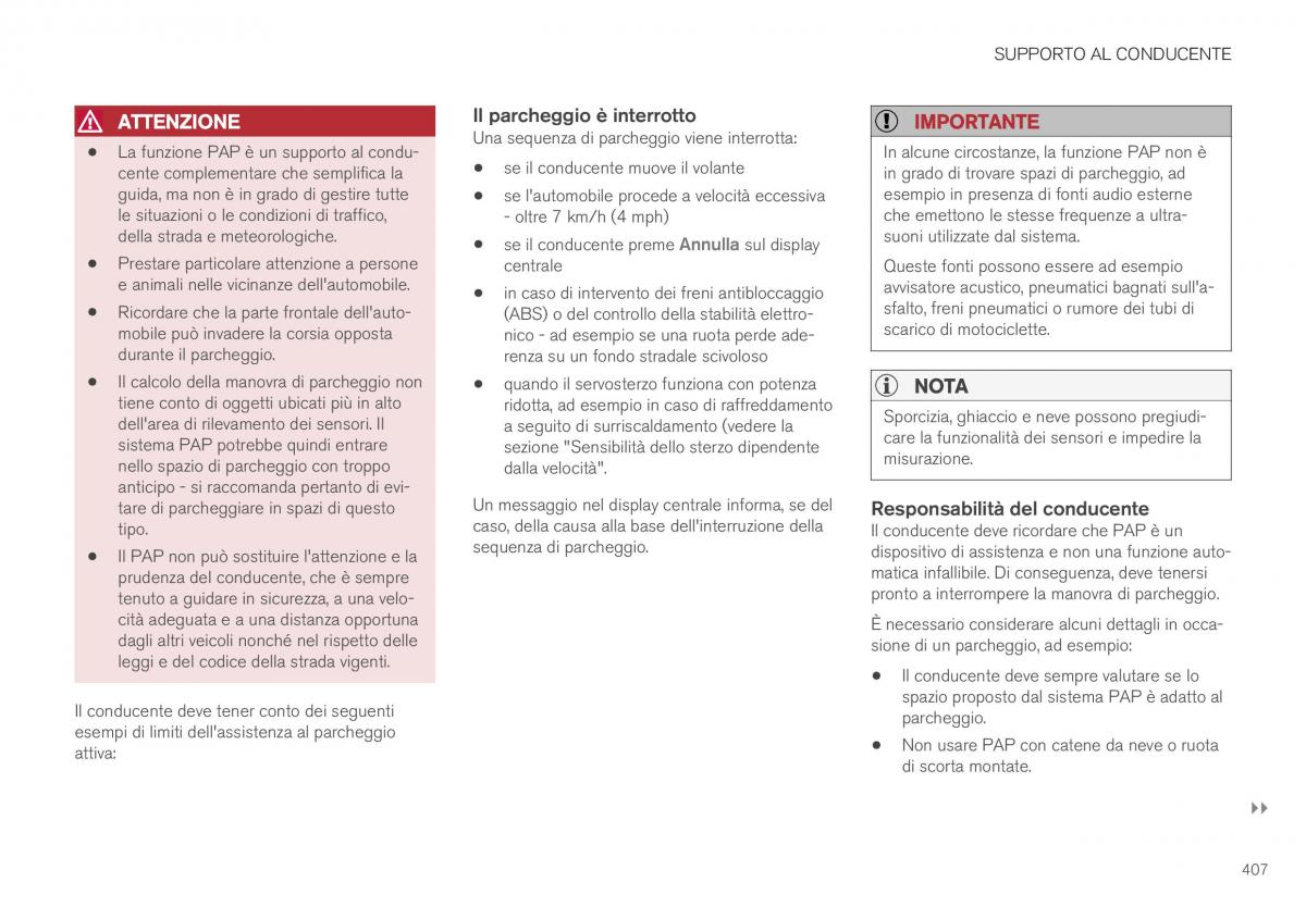 Volvo XC40 manuale del proprietario / page 409