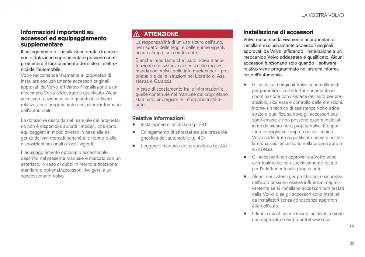 Volvo XC40 manuale del proprietario / page 41
