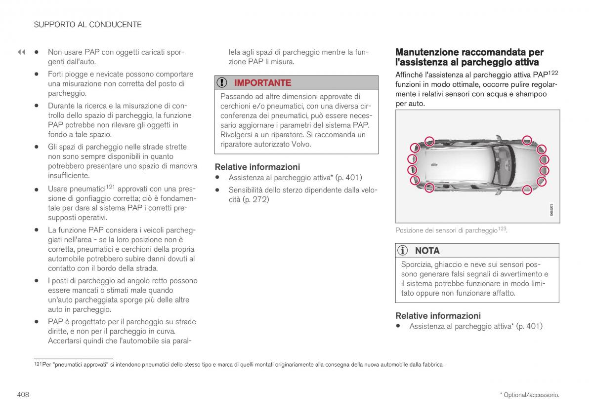 Volvo XC40 manuale del proprietario / page 410