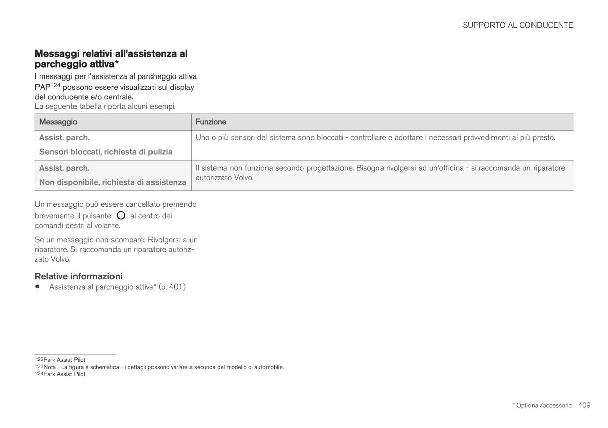 Volvo XC40 manuale del proprietario / page 411