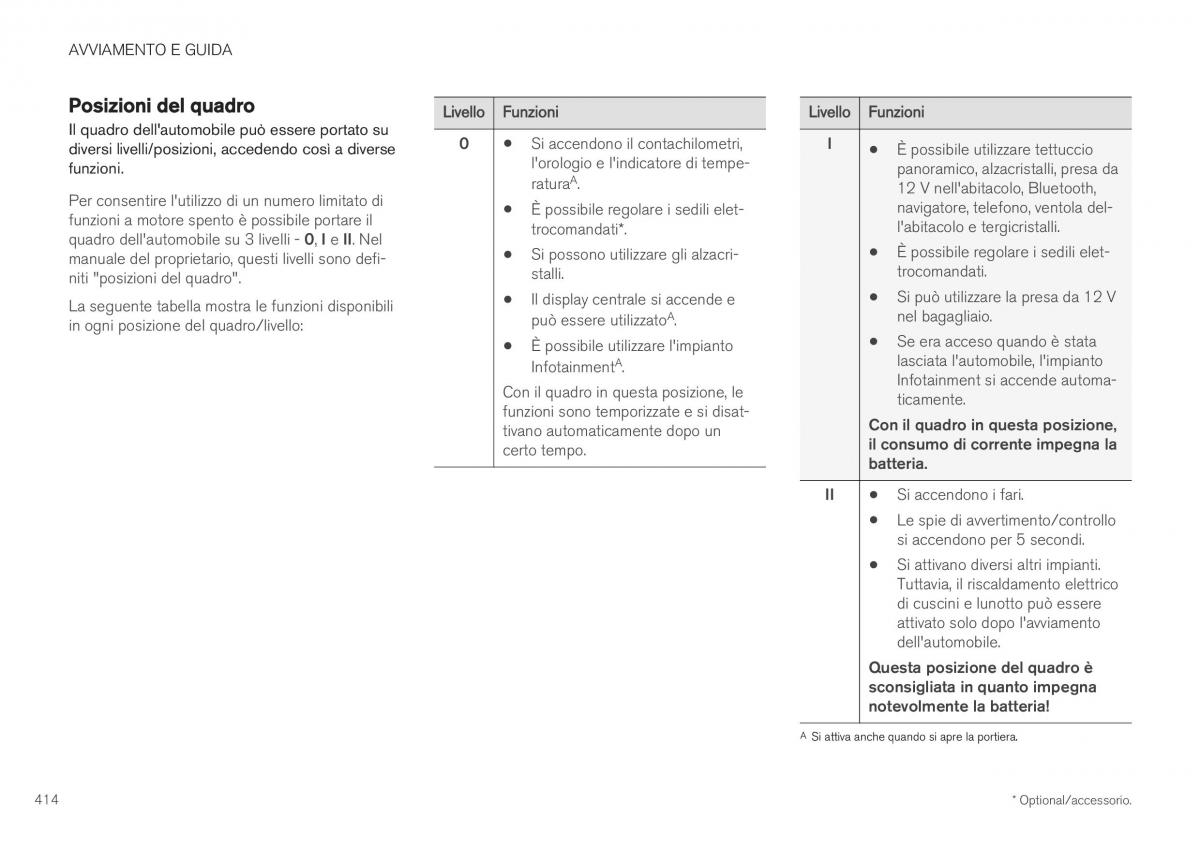 Volvo XC40 manuale del proprietario / page 416