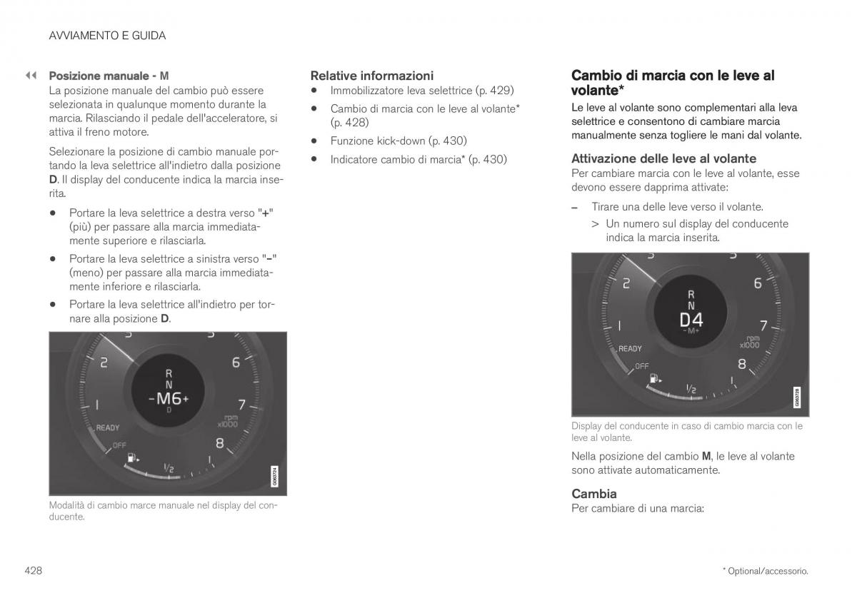 Volvo XC40 manuale del proprietario / page 430