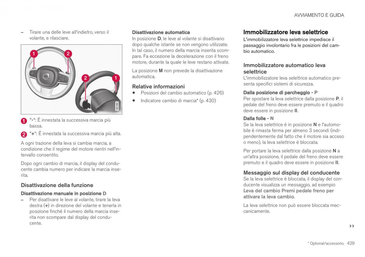 Volvo XC40 manuale del proprietario / page 431