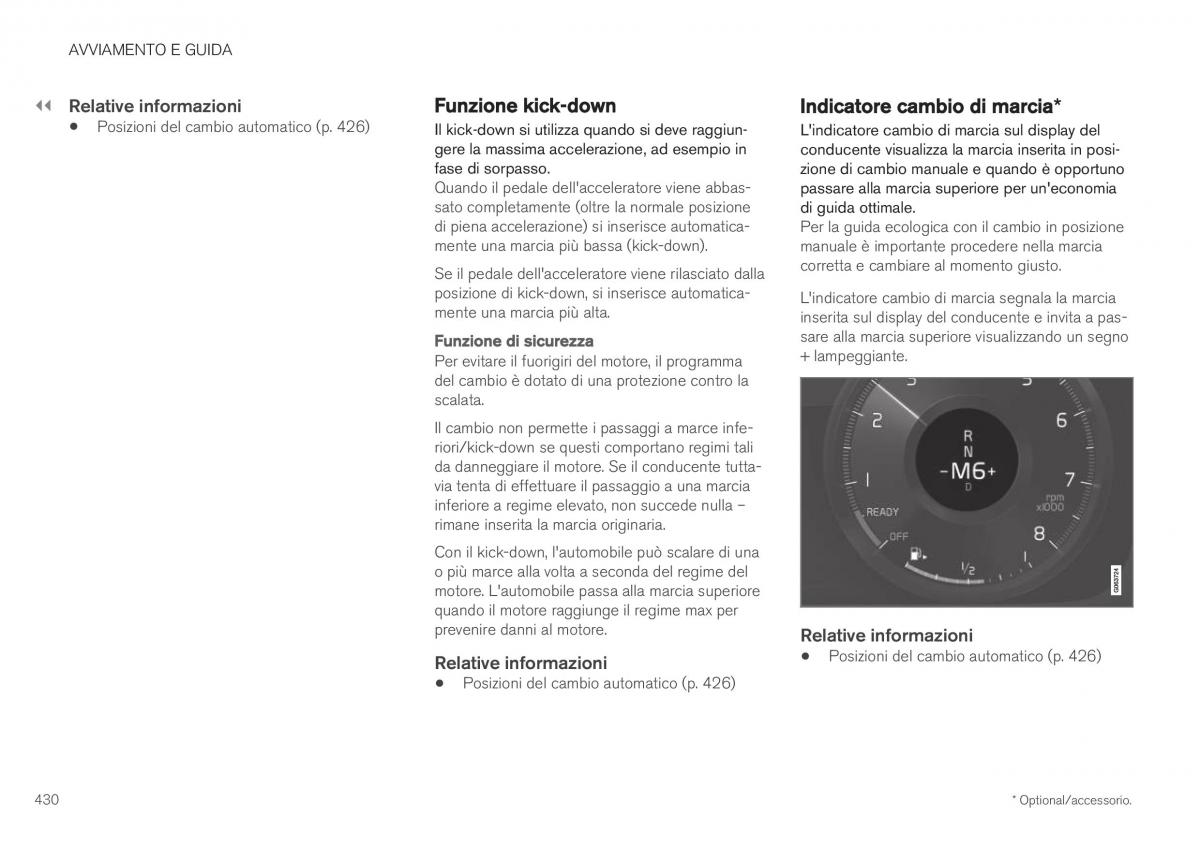 Volvo XC40 manuale del proprietario / page 432