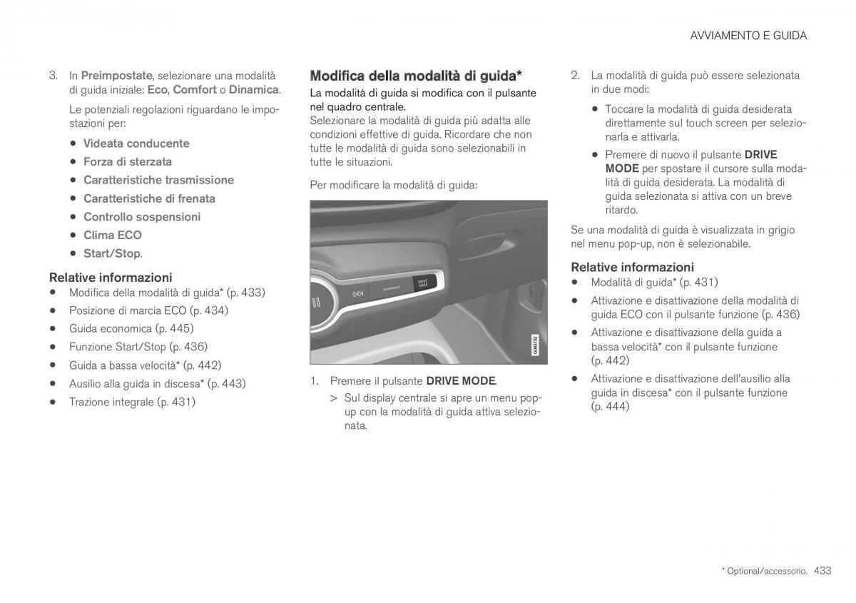 Volvo XC40 manuale del proprietario / page 435