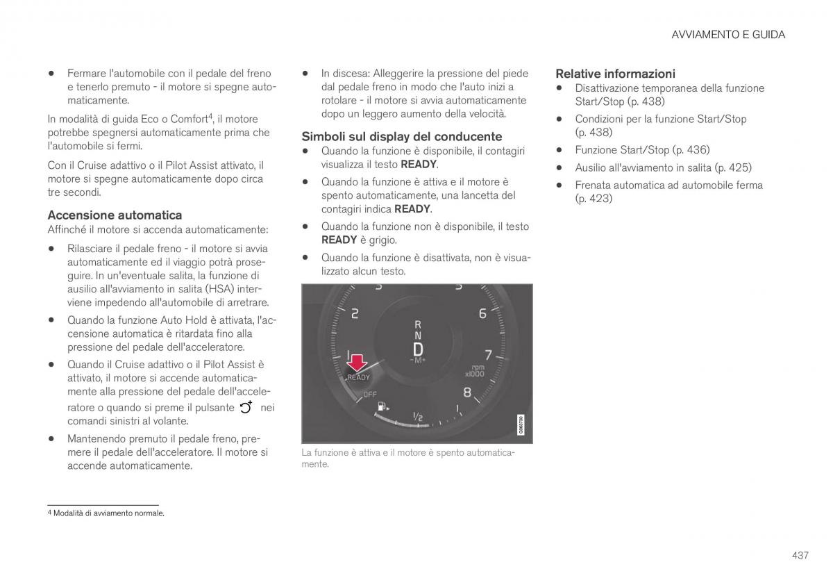 Volvo XC40 manuale del proprietario / page 439