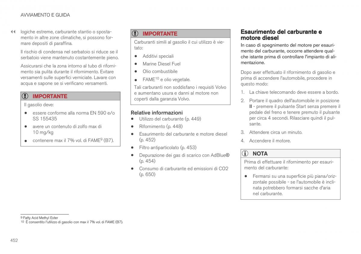 Volvo XC40 manuale del proprietario / page 454