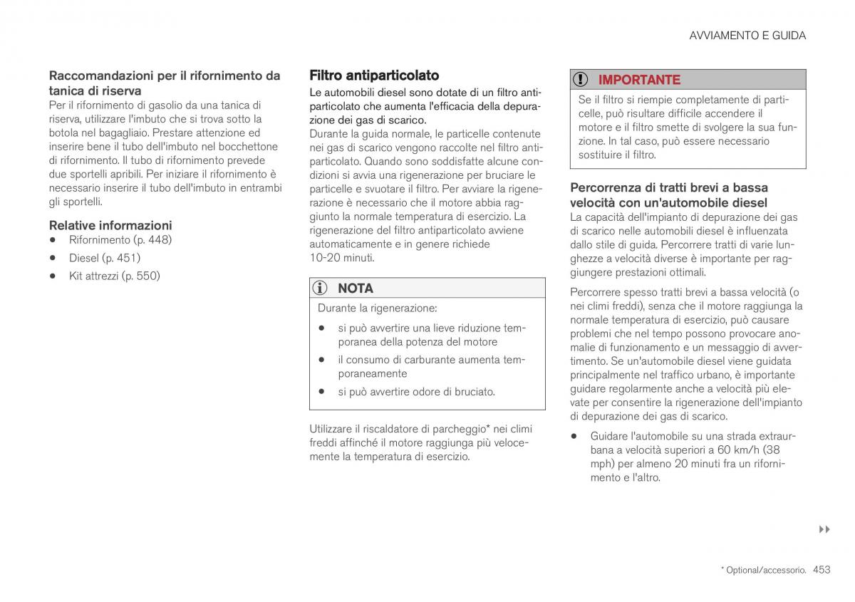 Volvo XC40 manuale del proprietario / page 455