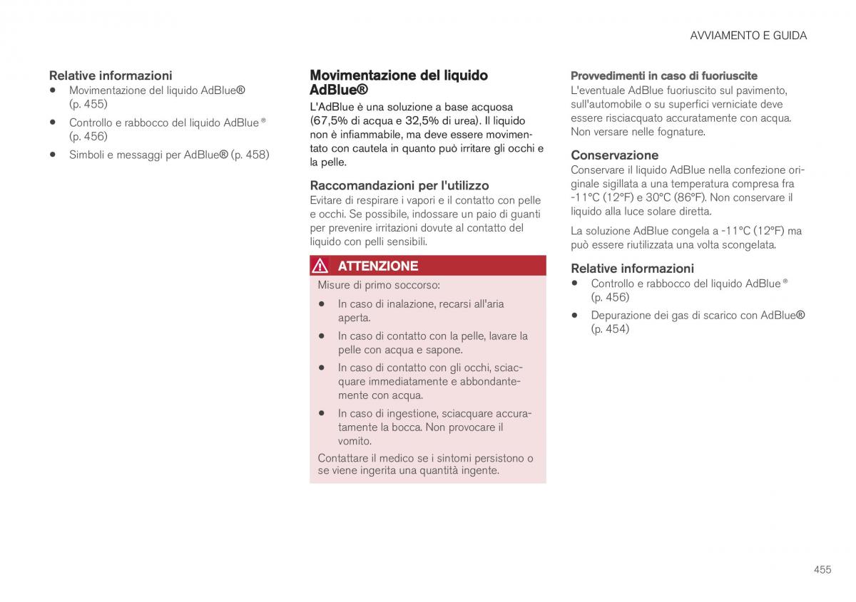 Volvo XC40 manuale del proprietario / page 457