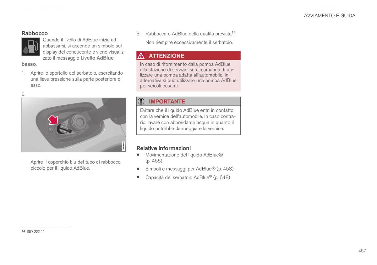 Volvo XC40 manuale del proprietario / page 459