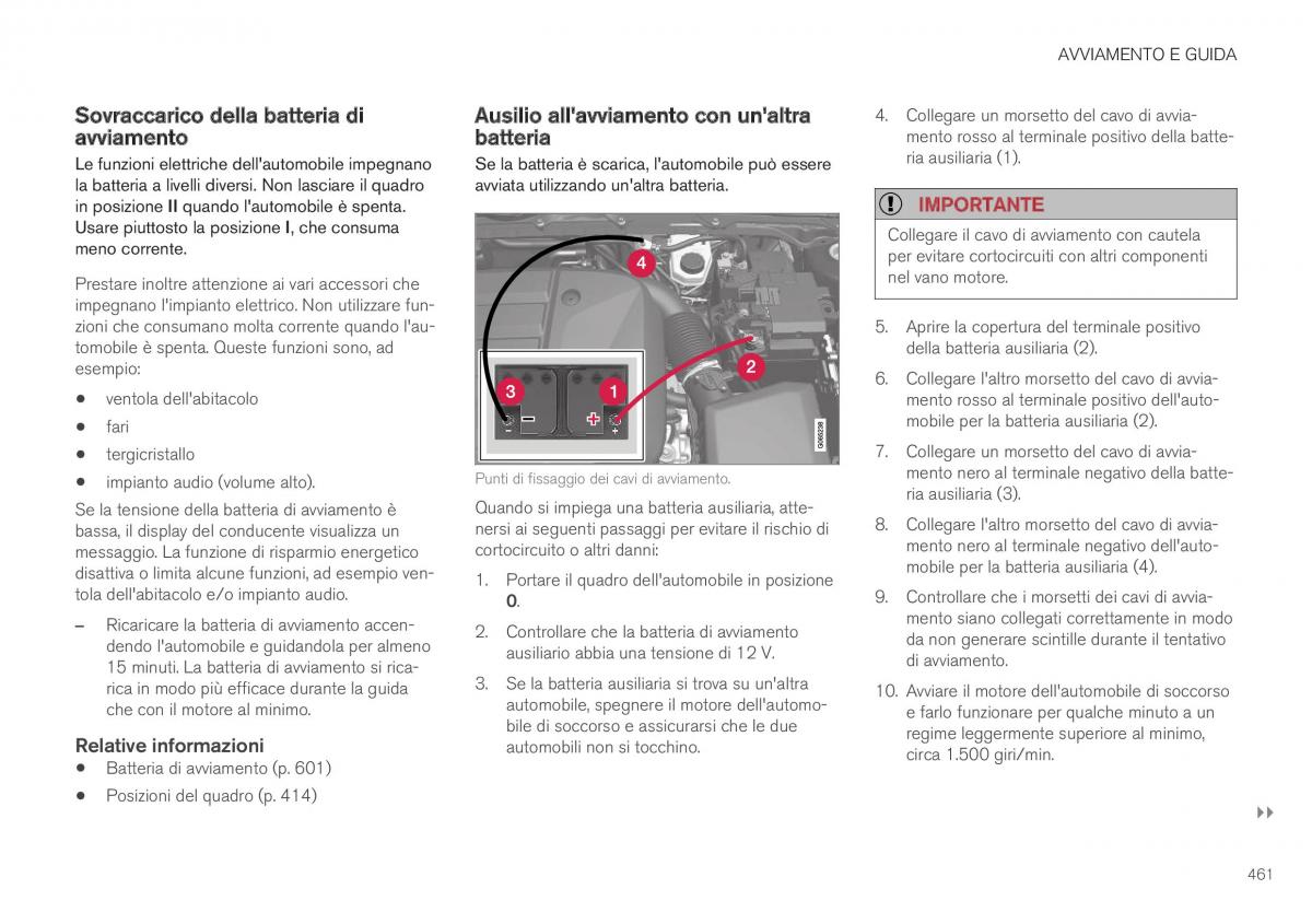 Volvo XC40 manuale del proprietario / page 463