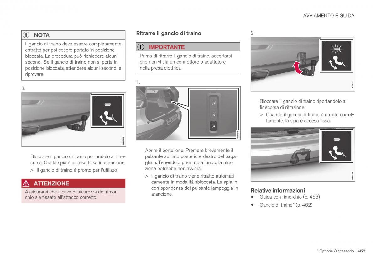 Volvo XC40 manuale del proprietario / page 467