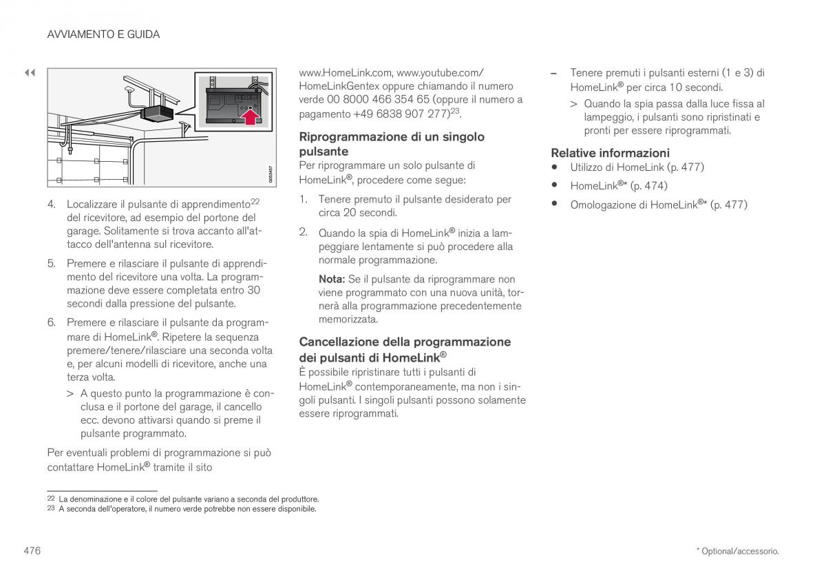 Volvo XC40 manuale del proprietario / page 478