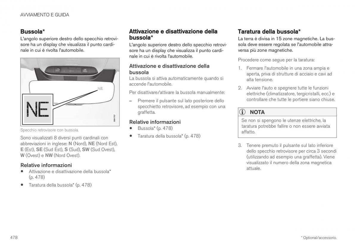 Volvo XC40 manuale del proprietario / page 480