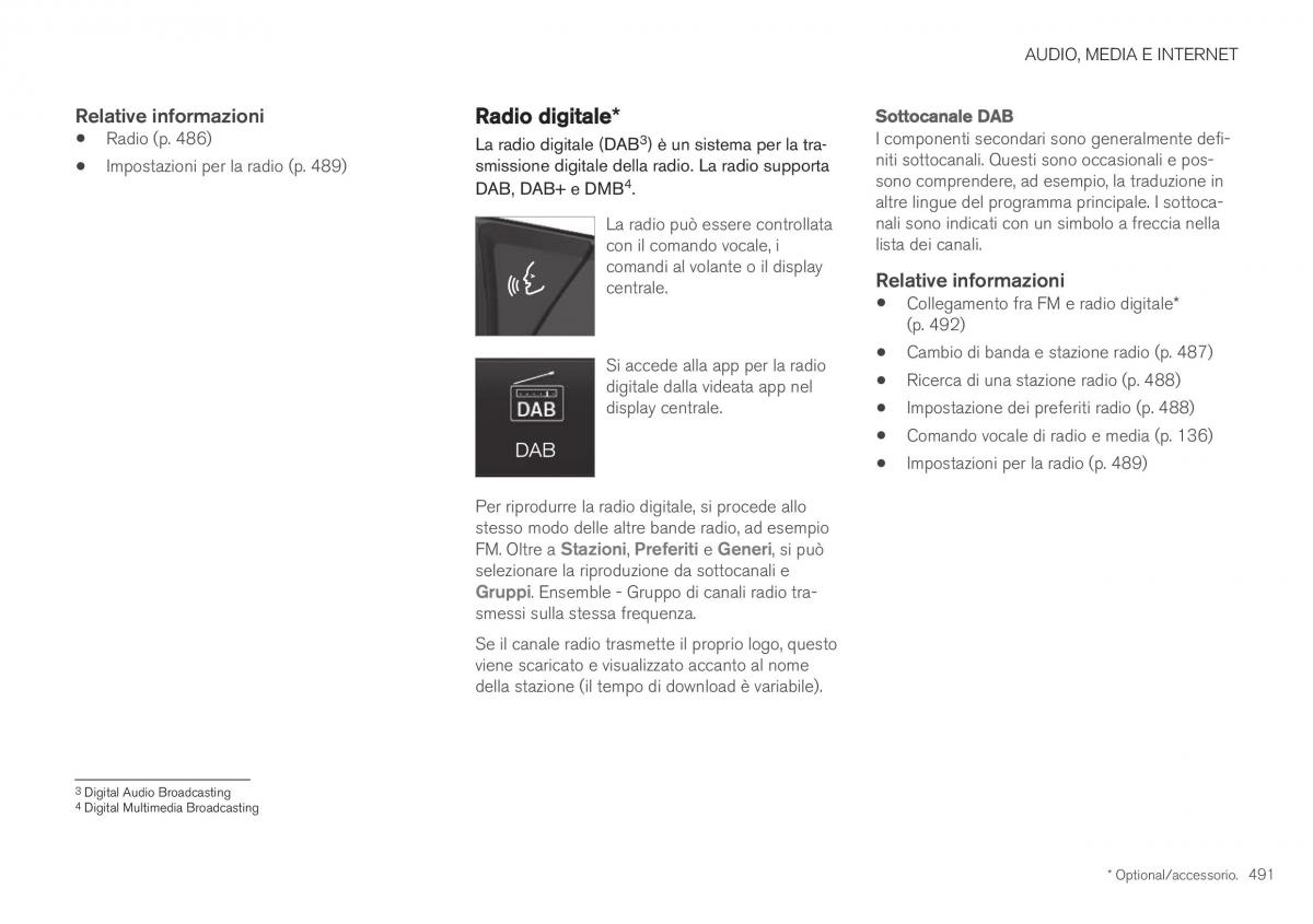 Volvo XC40 manuale del proprietario / page 493