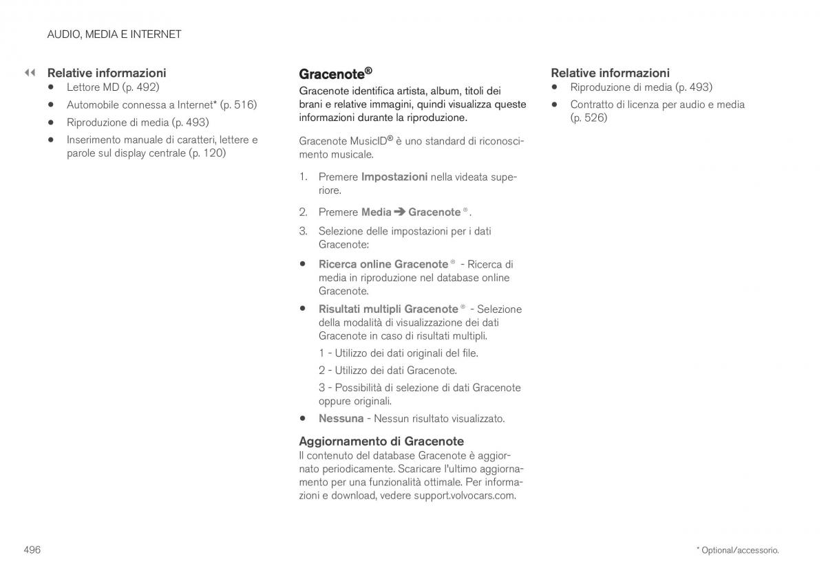 Volvo XC40 manuale del proprietario / page 498