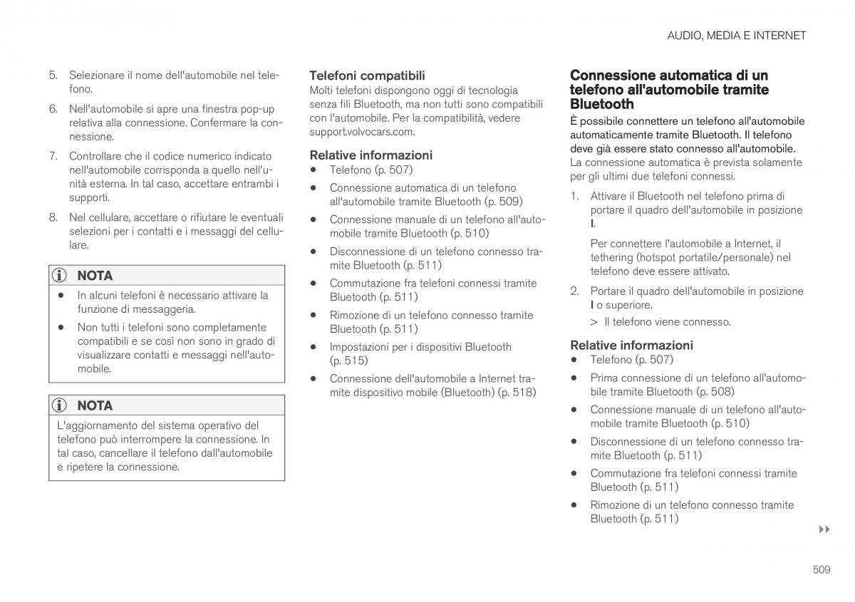 Volvo XC40 manuale del proprietario / page 511