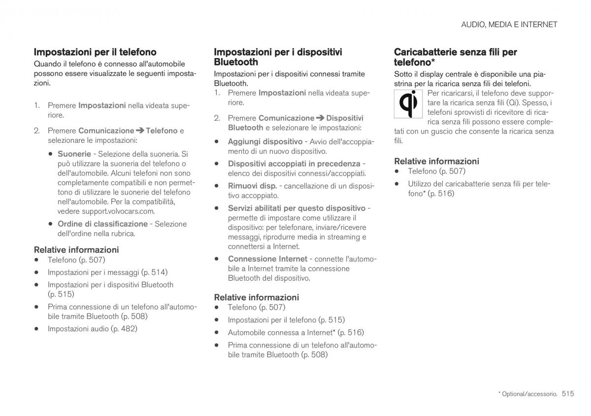 Volvo XC40 manuale del proprietario / page 517