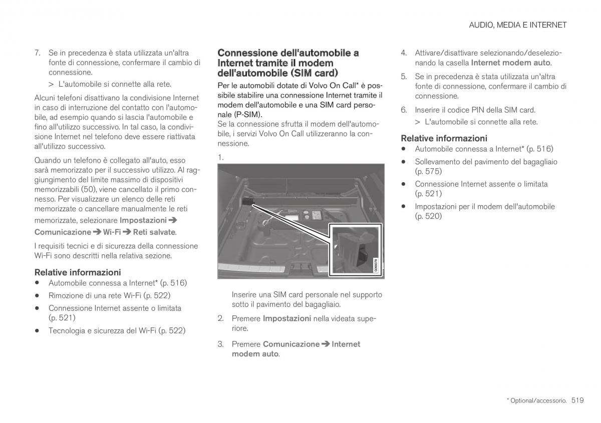 Volvo XC40 manuale del proprietario / page 521