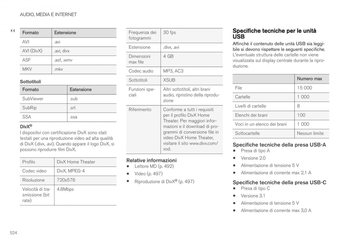 Volvo XC40 manuale del proprietario / page 526