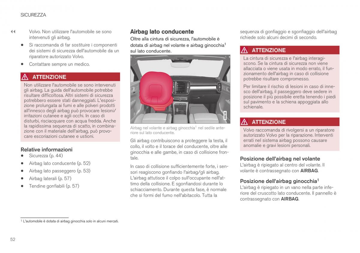 Volvo XC40 manuale del proprietario / page 54