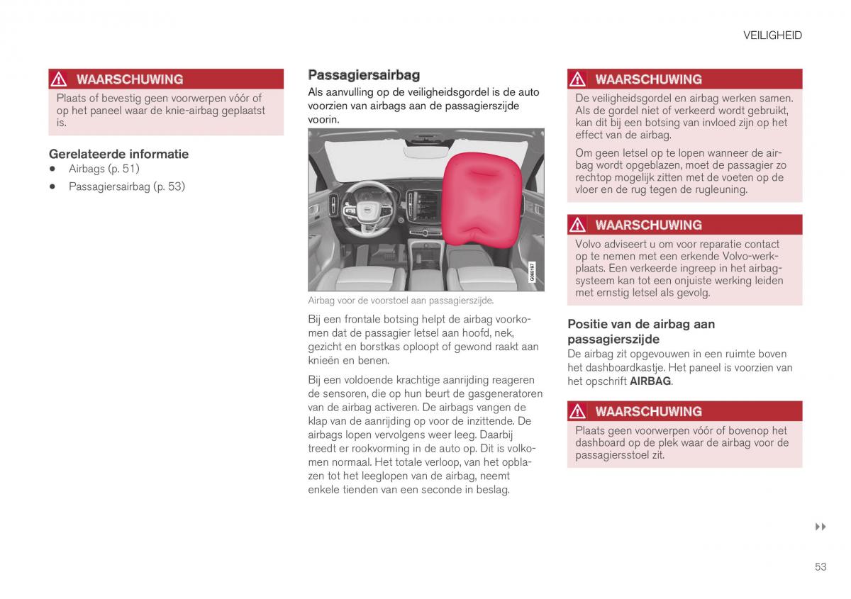 Volvo XC40 handleiding / page 55