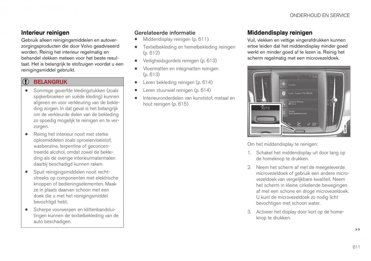 manual Volvo XC40 handleiding / page 613