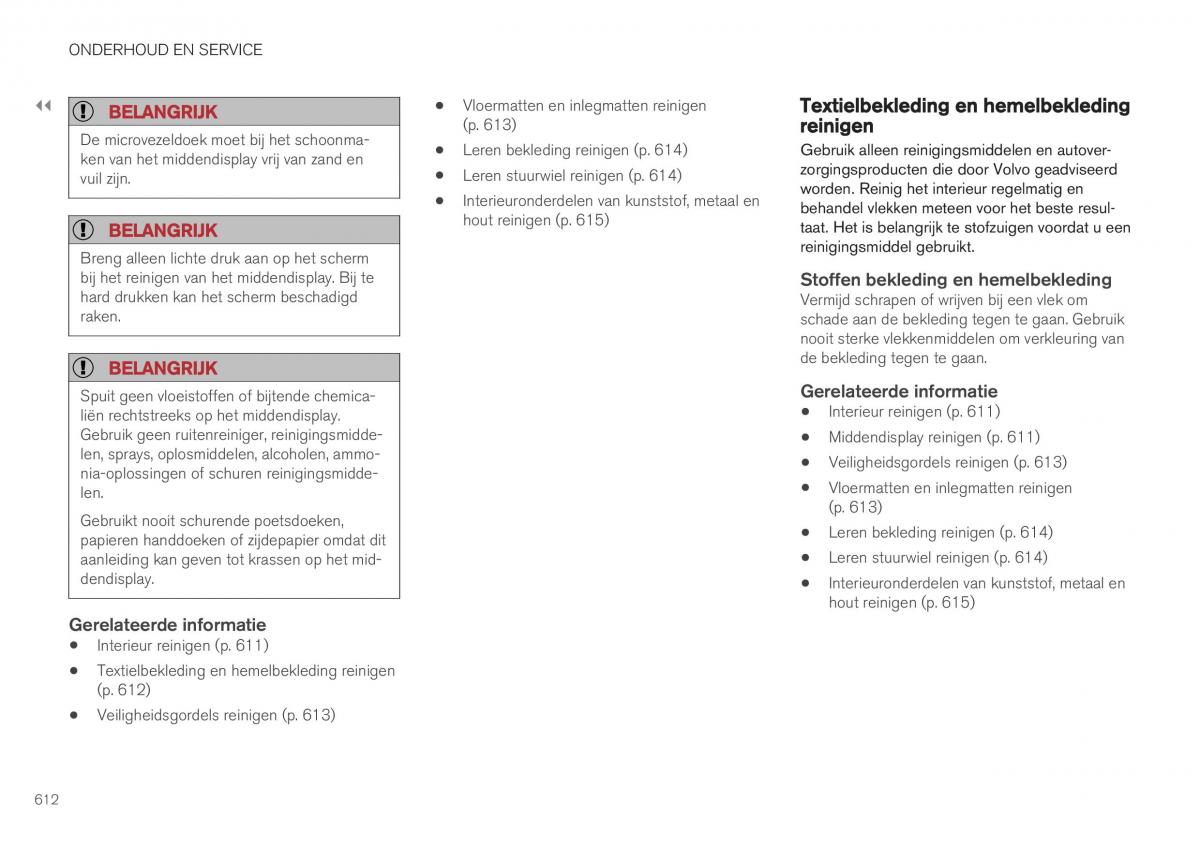 manual Volvo XC40 handleiding / page 614