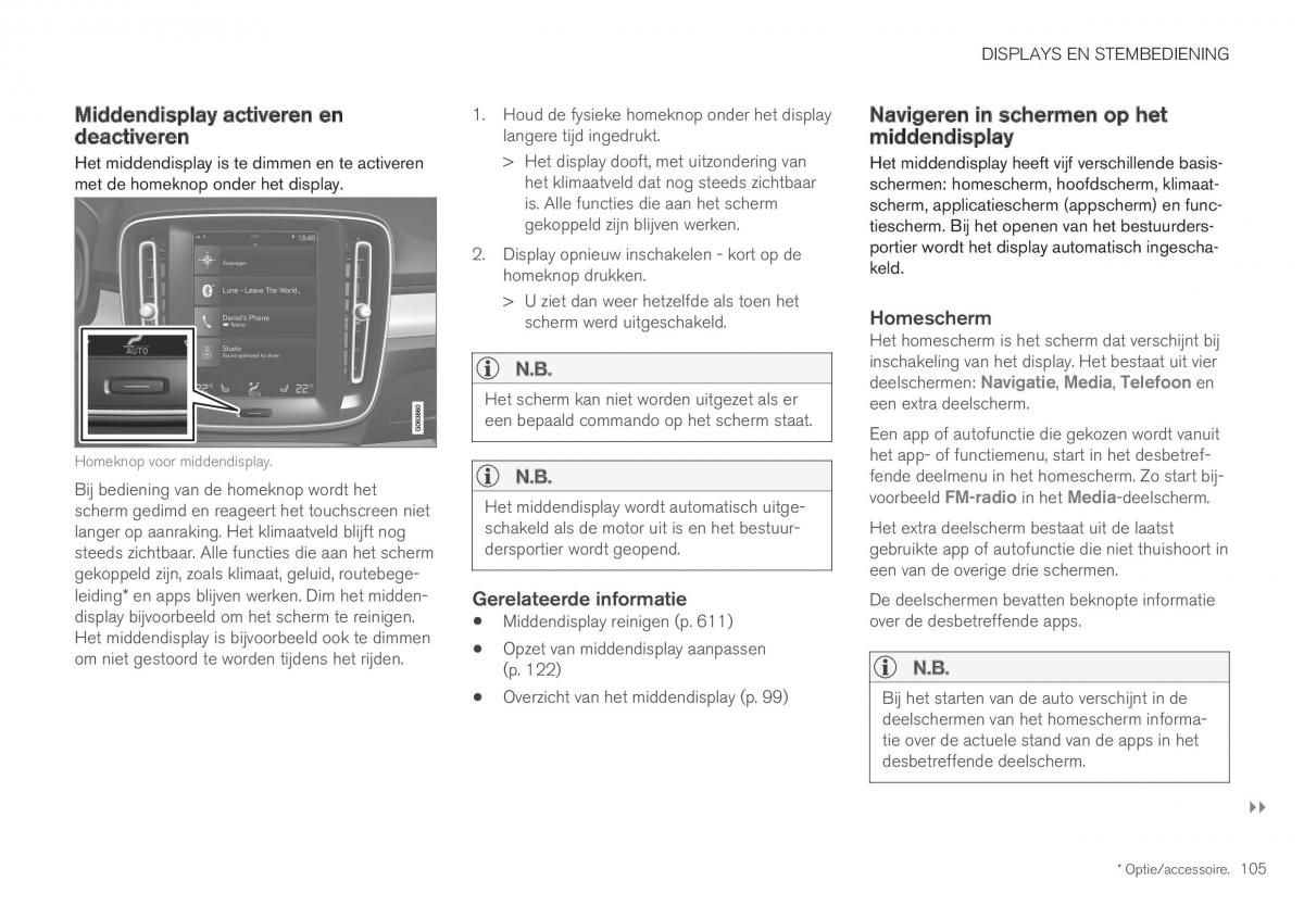 Volvo XC40 handleiding / page 107