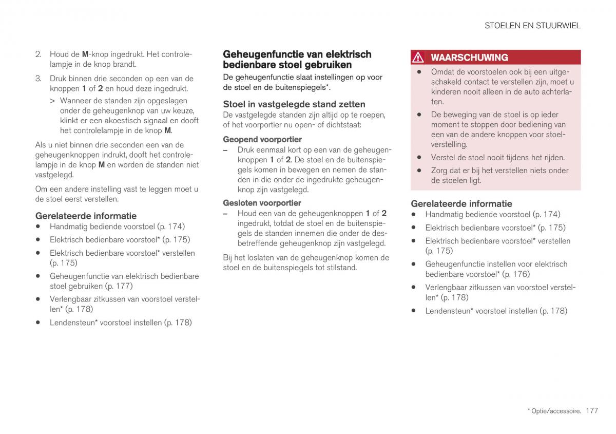 Volvo XC40 handleiding / page 179