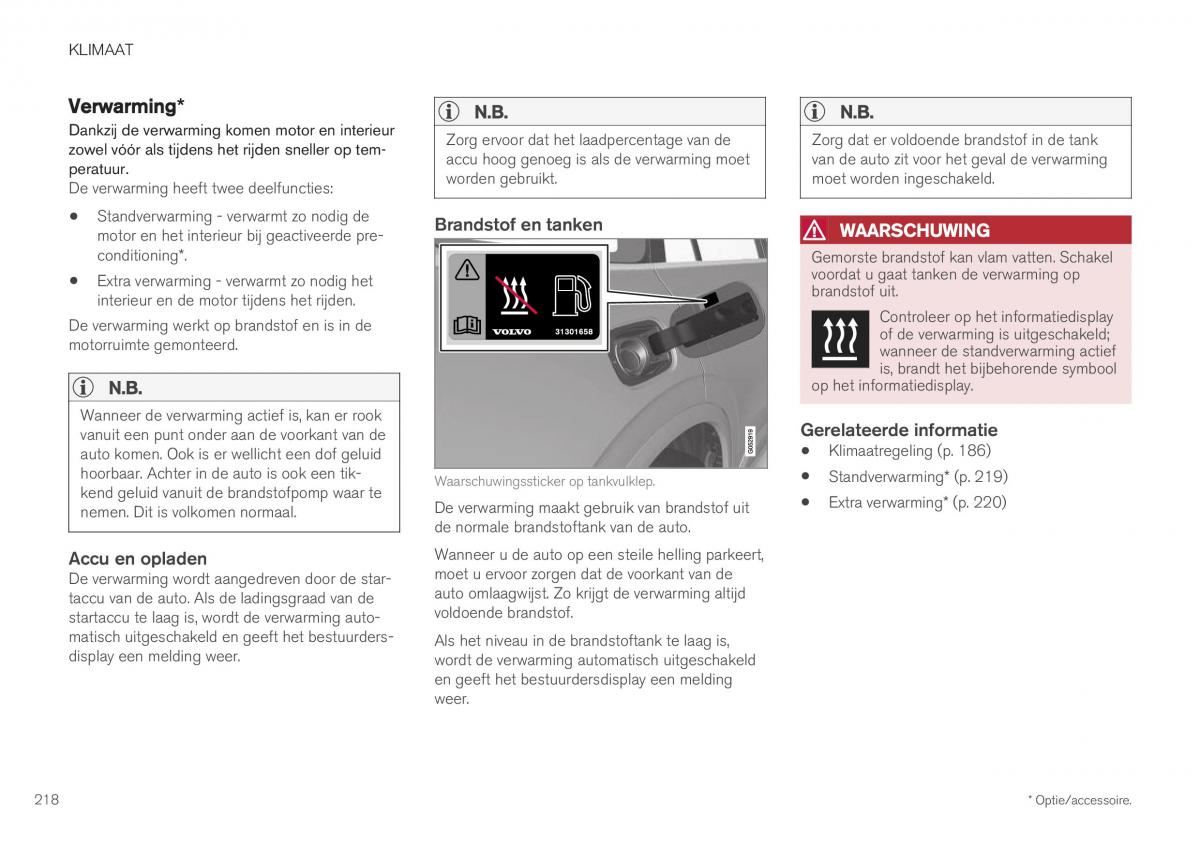 Volvo XC40 handleiding / page 220