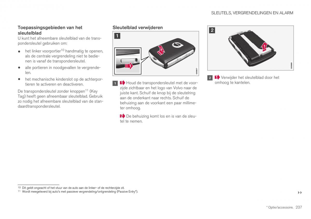 Volvo XC40 handleiding / page 239