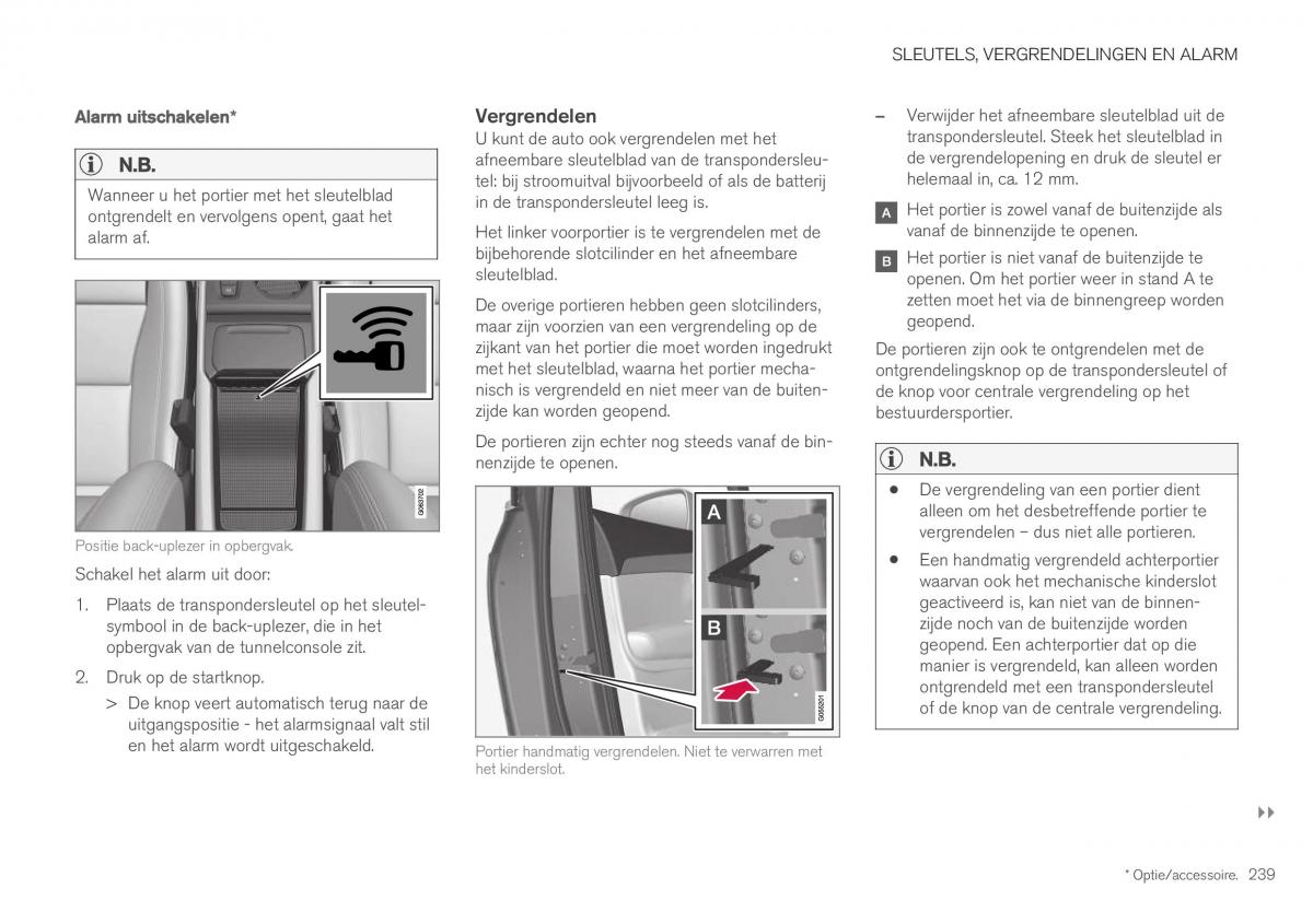 Volvo XC40 handleiding / page 241