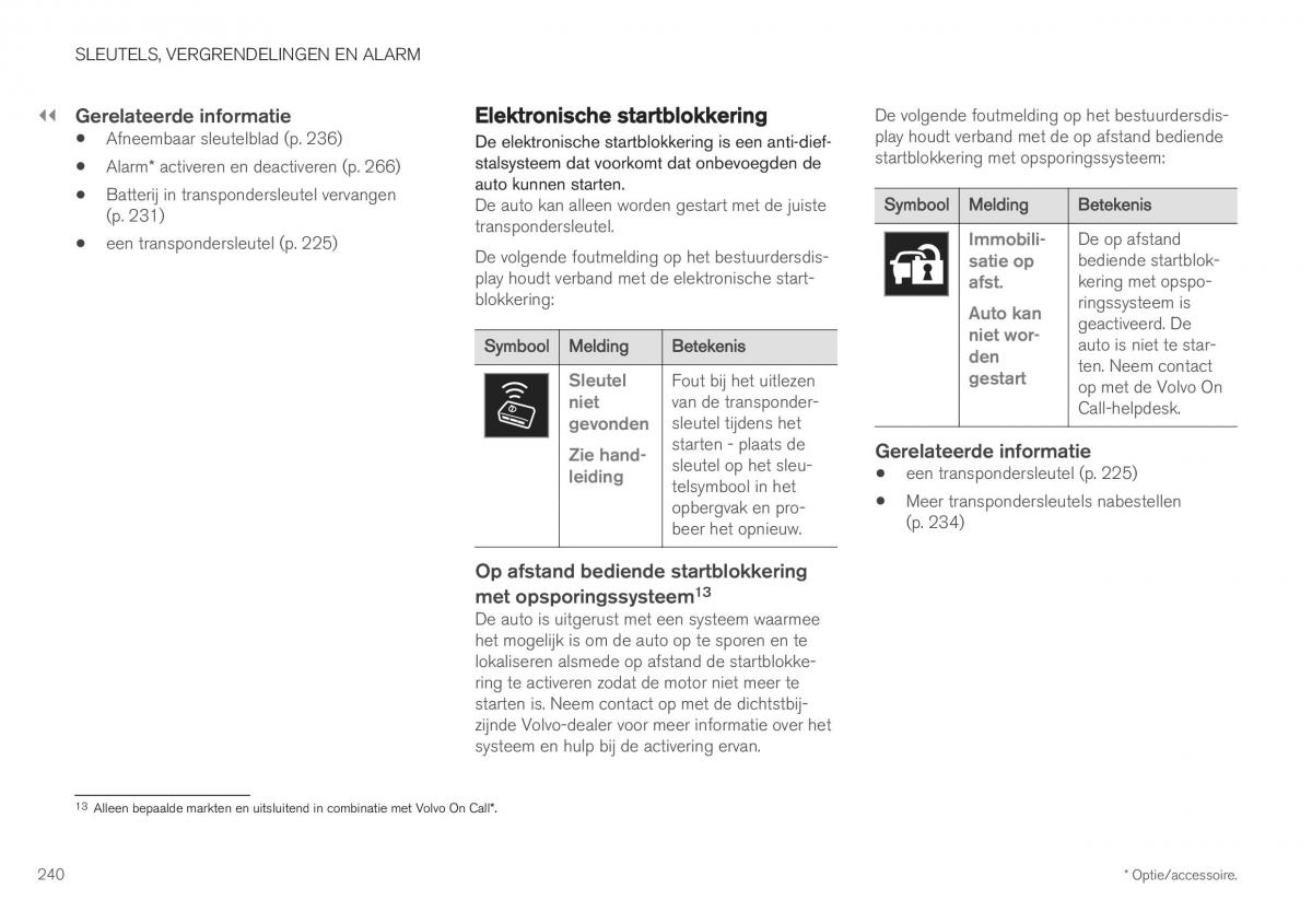 Volvo XC40 handleiding / page 242